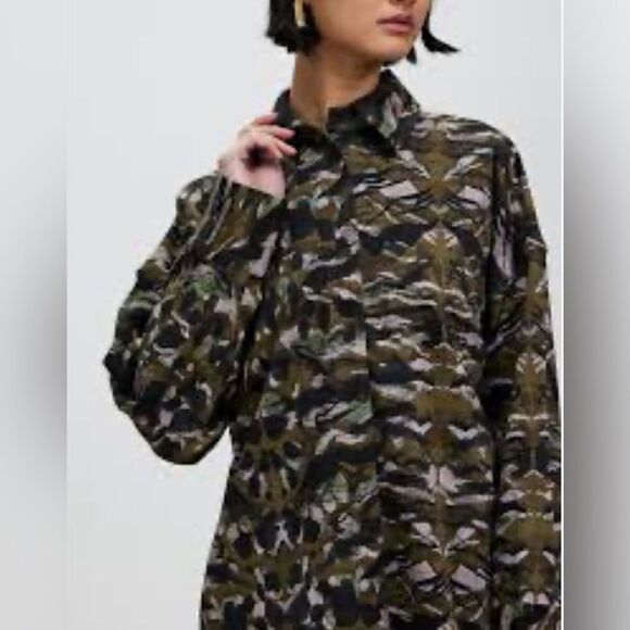 ALLSAINTS Oniyuri Shirt Dress Size US 6/ UK 10 - Picture 3 of 11